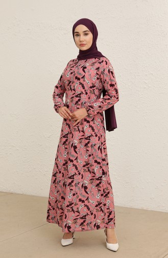Powder Hijab Dress 1779-05