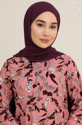 Powder Hijab Dress 1779-05