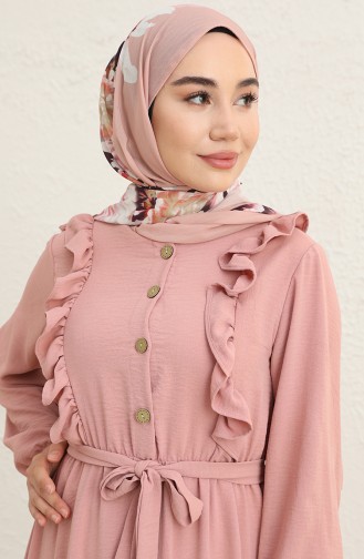 Powder Hijab Dress 1003-05