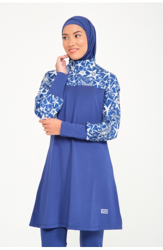 Maillot de Bain Hijab Indigo 7062-01
