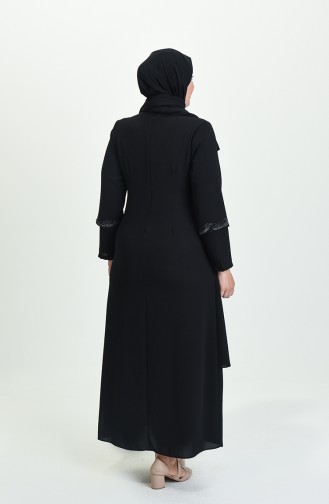 Habillé Hijab Noir 4006-04