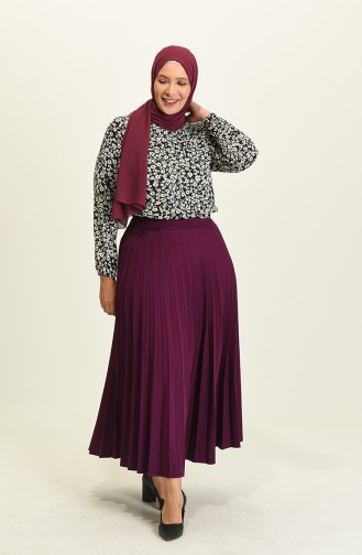 Plum Skirt 4542.Mürdüm
