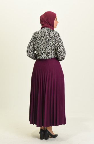 Plum Skirt 4542.Mürdüm