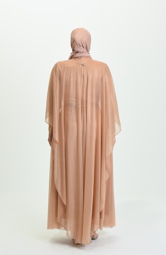 Golden Yellow İslamitische Avondjurk 8098-05