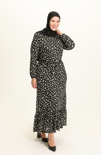 Robe Hijab Noir 4574-01