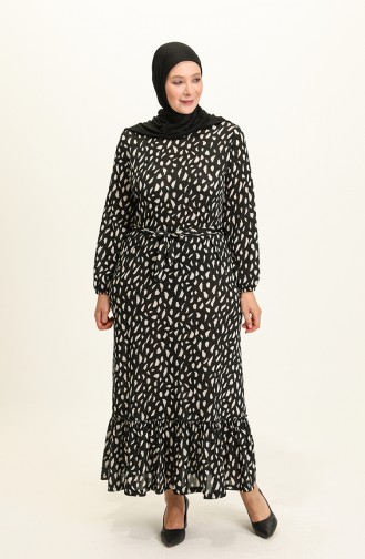 Robe Hijab Noir 4574-01