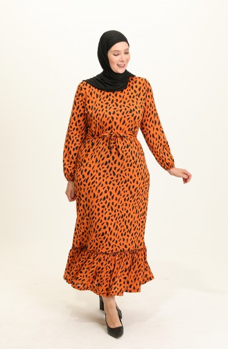 Robe Hijab Couleur Melon 4574-04
