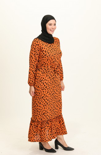 Robe Hijab Couleur Melon 4574-04