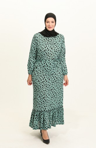 Robe Hijab Vert menthe 4574-05