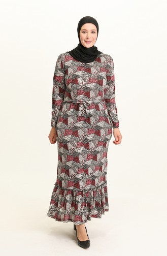 Rosa Hijab Kleider 4574E-01
