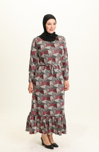 Rosa Hijab Kleider 4574E-01