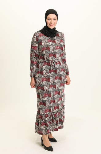 Rosa Hijab Kleider 4574E-01