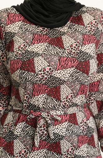 Rosa Hijab Kleider 4574E-01