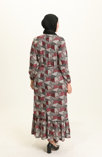 Rosa Hijab Kleider 4574E-01