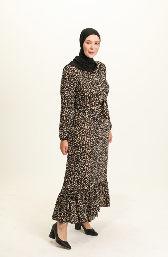 فستان كستنائي 4574G-01
