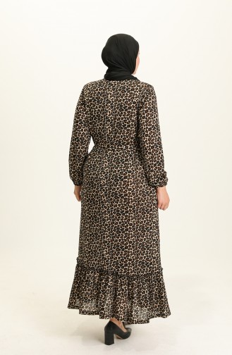 فستان كستنائي 4574G-01