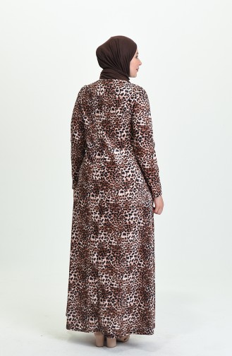 Robe Hijab Couleur Brun 5051-01