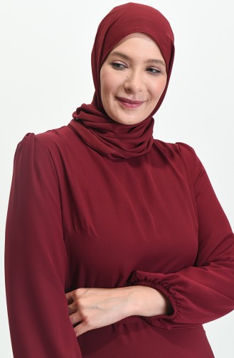 Habillé Hijab Cerise 5712-13