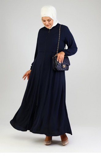 Navy Blue Abaya 8398.Lacivert