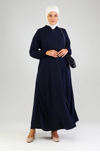 Navy Blue Abaya 8398.Lacivert