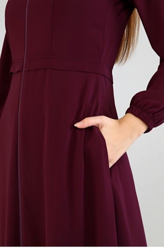 Plum Abaya 8398.Mürdüm