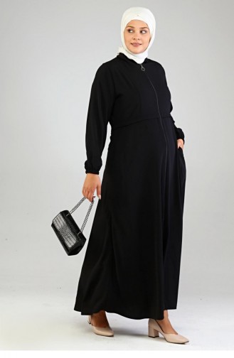 Black Abaya 8398.Siyah