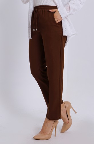 Pantalon Couleur Brun 2201-02