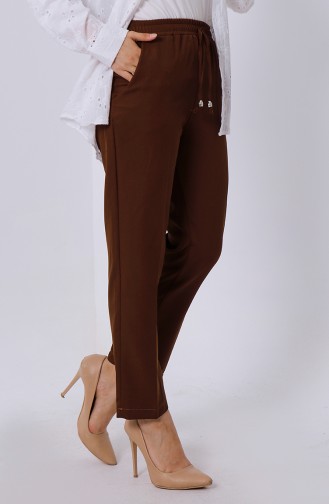 Pantalon Couleur Brun 2201-02