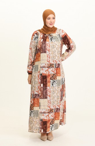 Robe Hijab Crème 4585B-02