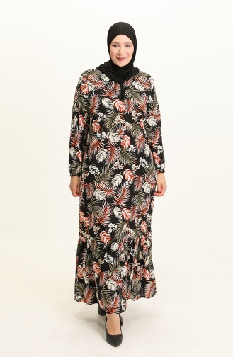 Tan Hijab Dress 8321.TABA