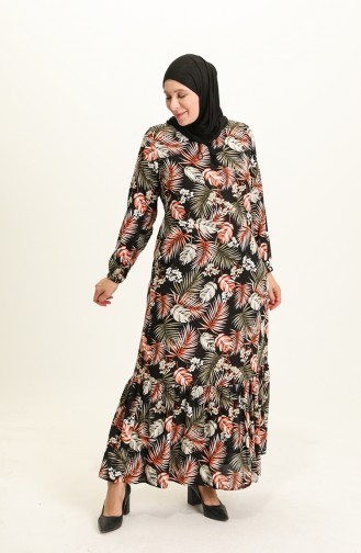 Tan Hijab Dress 8321.TABA