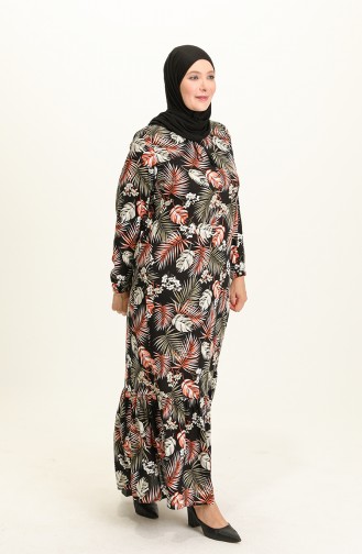 Tan Hijab Dress 8321.TABA