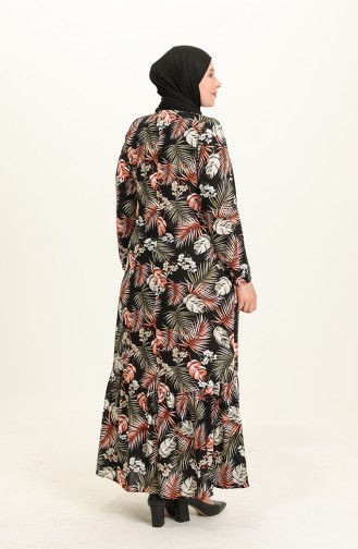 Tan Hijab Dress 8321.TABA