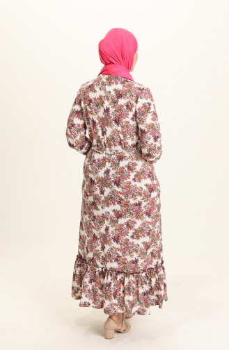 Powder Hijab Dress 4574F-01