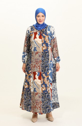 Robe Hijab Indigo 4585-01