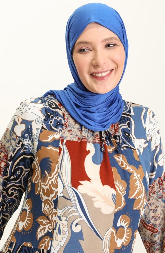 Robe Hijab Indigo 4585-01