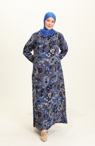 Indigo Hijab Kleider 4585A-02
