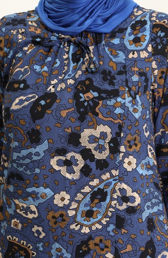 Indigo Hijab Kleider 4585A-02