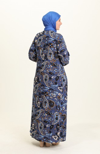 فستان نيلي 4585A-02
