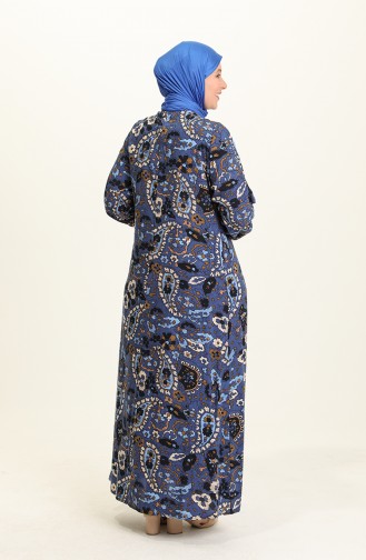 Indigo Hijab Kleider 4585A-02