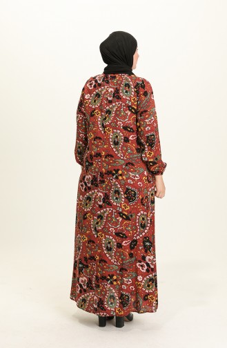 Robe Hijab Bordeaux 4585A-04