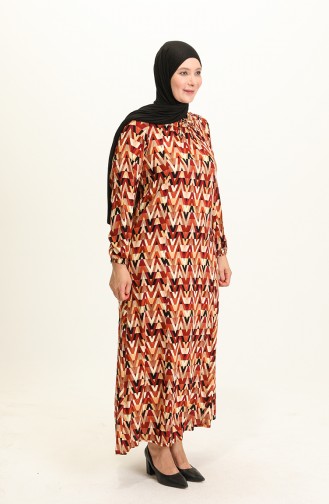 Robe Hijab Tabac 4585C-01