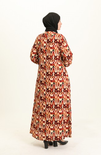 Robe Hijab Tabac 4585C-01