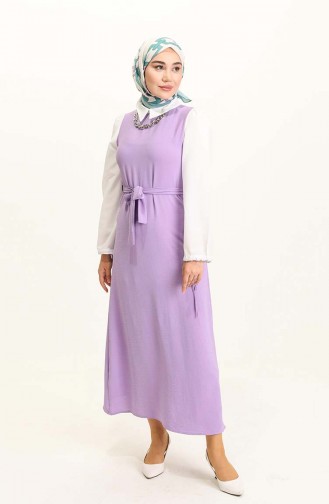 Robe Hijab Pourpre 0385-06