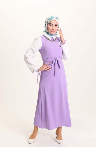 Robe Hijab Pourpre 0385-06