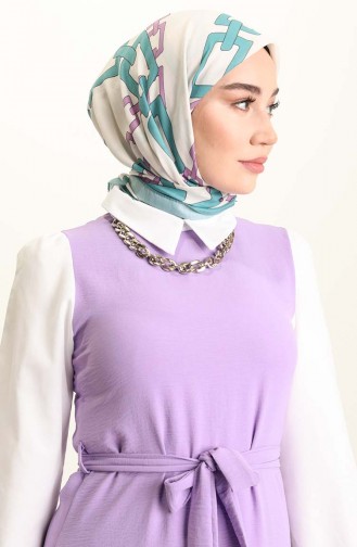 Purple Hijab Dress 0385-06