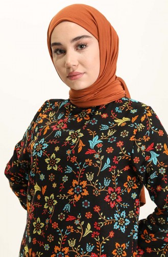 Black Hijab Dress 3636-01