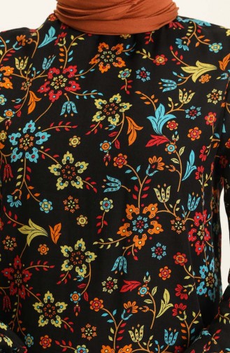 Black Hijab Dress 3636-01