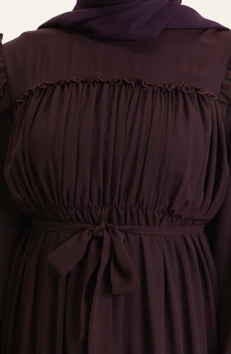 Lila Hijab Kleider 5797-07