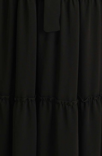 Schwarz Hijab Kleider 5797-08